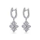 Filigree & Star Diamond Earrings - Dracakis Jewellers